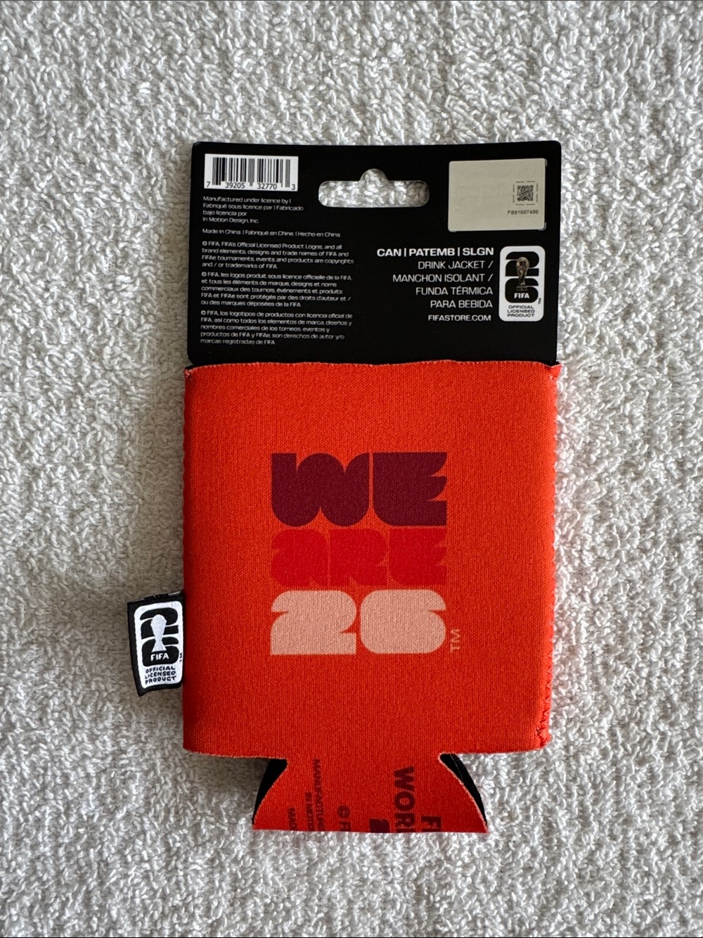 FIFA World Cup 2026 Red World Cup Can Cover - Official Licensed Product